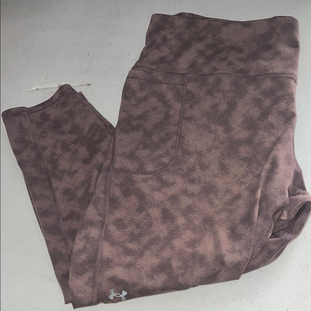 Under Armour Mauve Brown Marbled Leggings